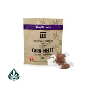 INDICA CARA-MELTS 80MG THC BY TWISTED EXTRACTS