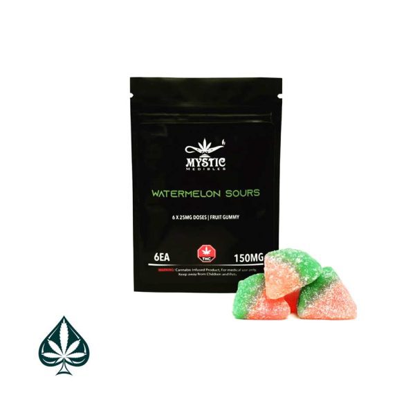 Buy Mystic Edibles Gummy Bears Watermelon Sours