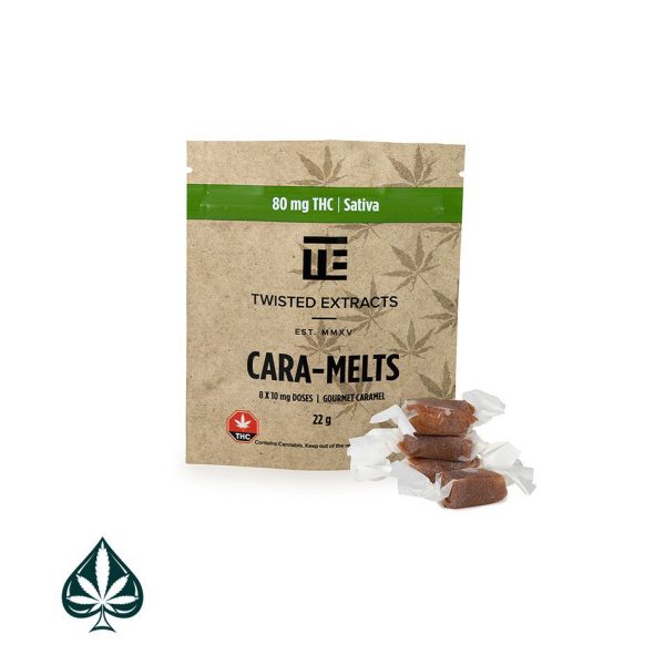 SATIVA CARA-MELTS 80MG THC BY TWISTED EXTRACTS