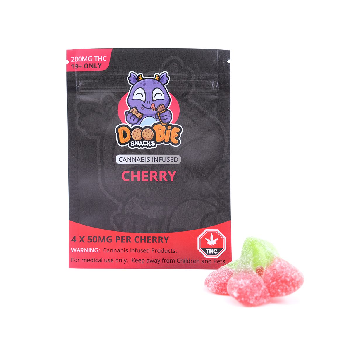 Sour Cherry 200MG THC Blaster By Doobie Snacks