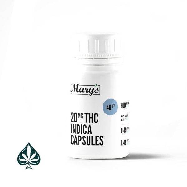 Mary's Sativa THC Capsules 20mg Per Dose