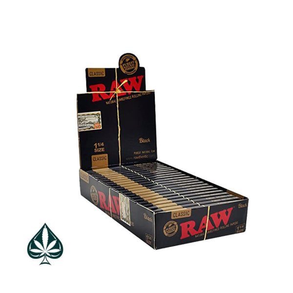 Buy Raw Black Edition 1 1/4 Rolling Papers