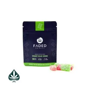 Gummy Sour Bears by Faded Edibles
