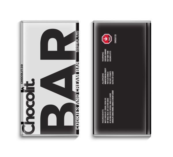 Buy COOKIES AND CREAM 500MG THC BAR By Chocolit