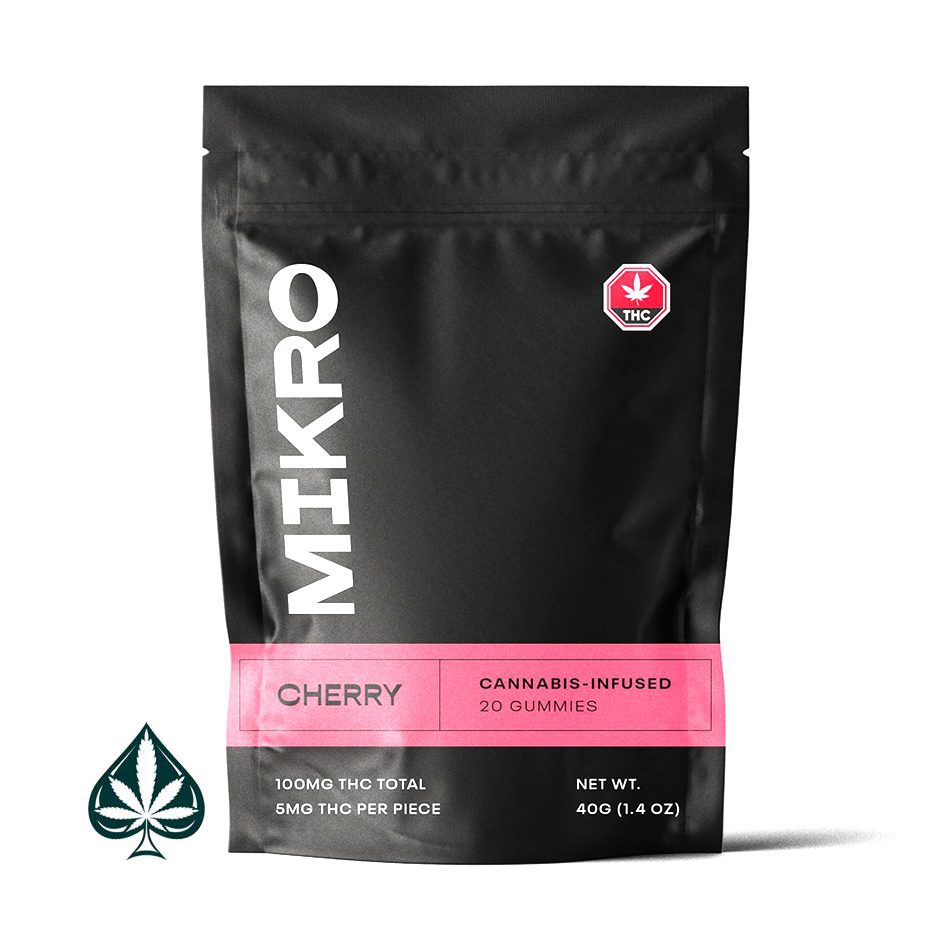 Cherry-100MG-THC-Gummies-By-Mikro-TGA