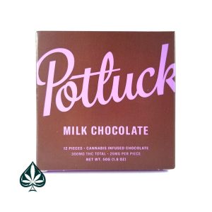 Milk Chocolate 300MG THC Chocolate Bar By Potluck Extracts