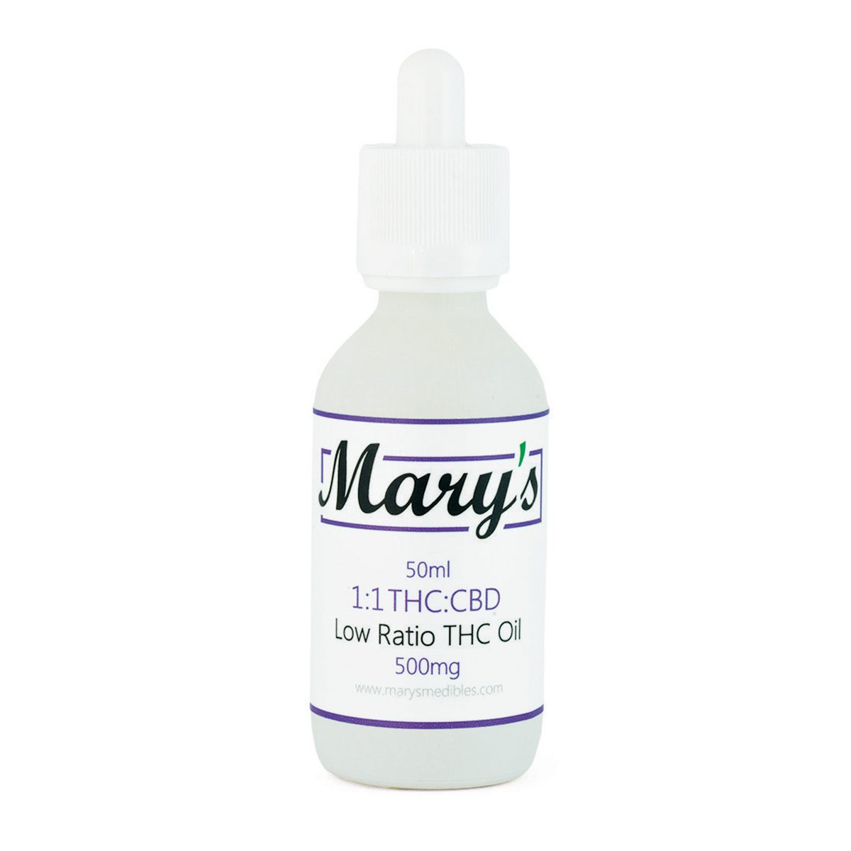 Low-Ratio-1-1-THC-CBD-500MG-Tincture-By-Mary’s-Medibles
