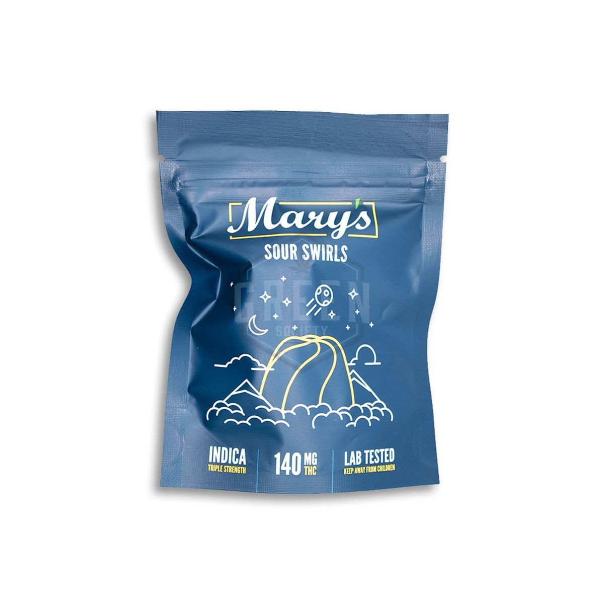 Buy Sour Swirls Indica 140mg THC By Mary's Medibles