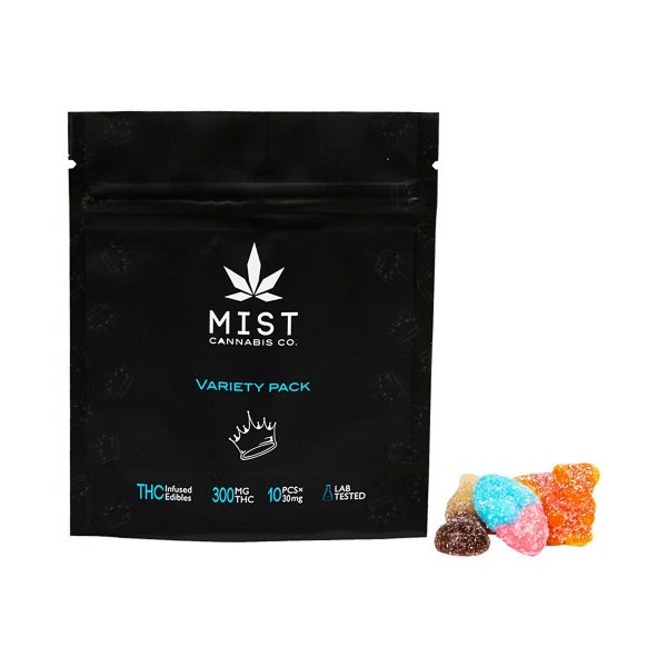 Buy Variety Pack 300MG THC Gummy By Mist Cannabis Co