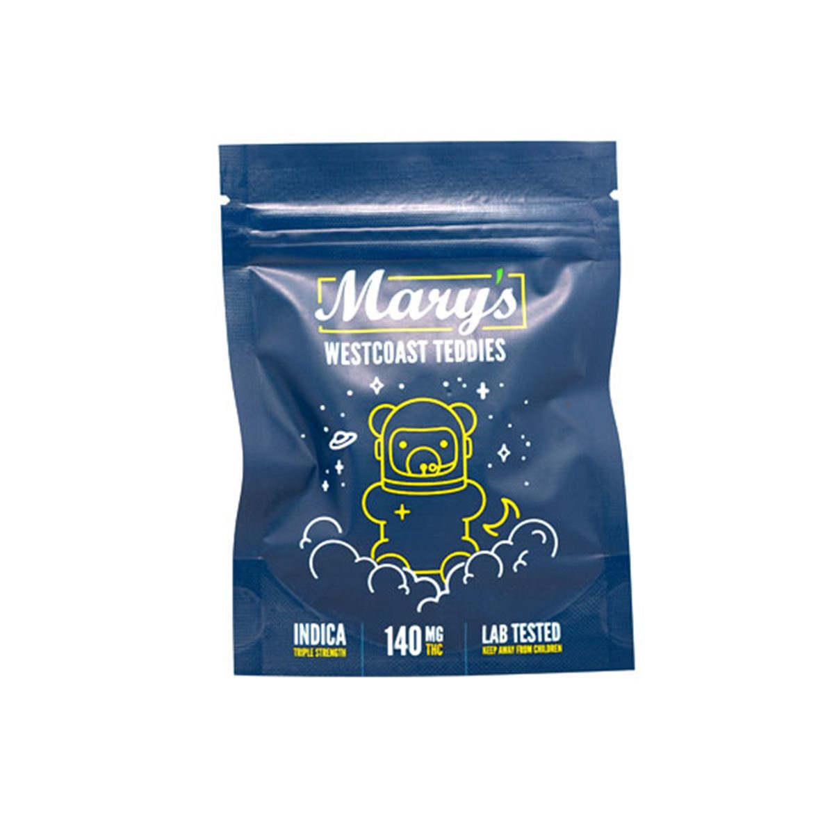 Buy Westcoast Teddies Indica 140mg THC By Mary's Medibles