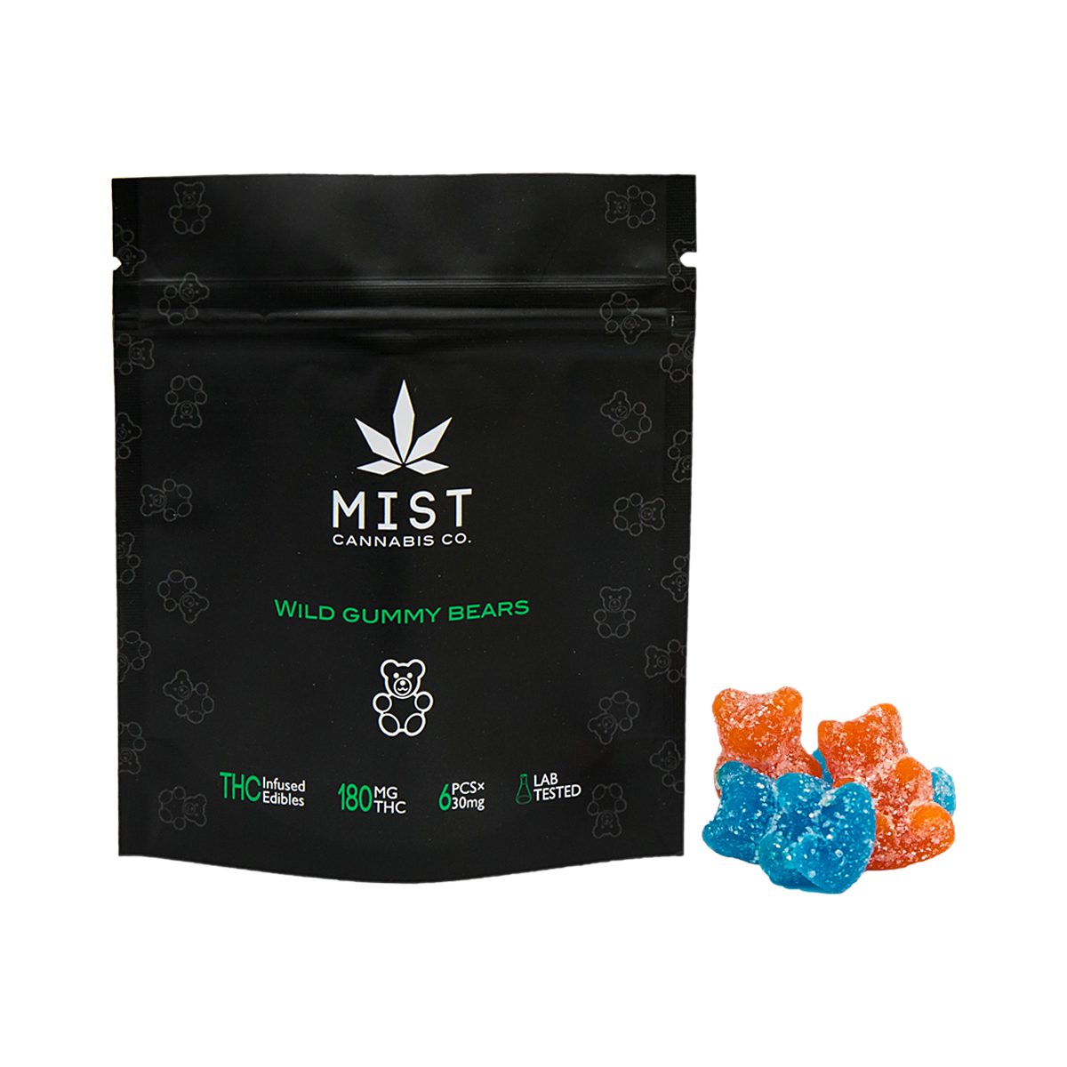 Buy Wild Gummy Bears 180MG THC Gummy By Mist Cannabis Co