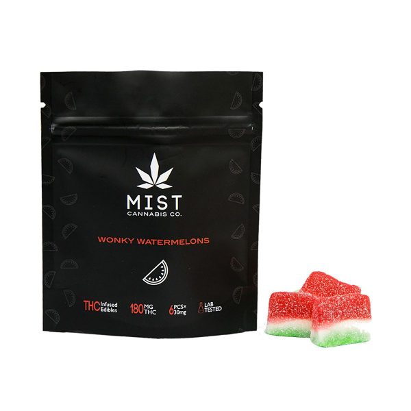 Buy Wonky Watermelon 180MG THC Gummy By Mist Cannabis Co