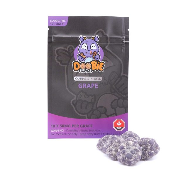 Buy Grape 500MG THC Gummy By Doobie Snacks