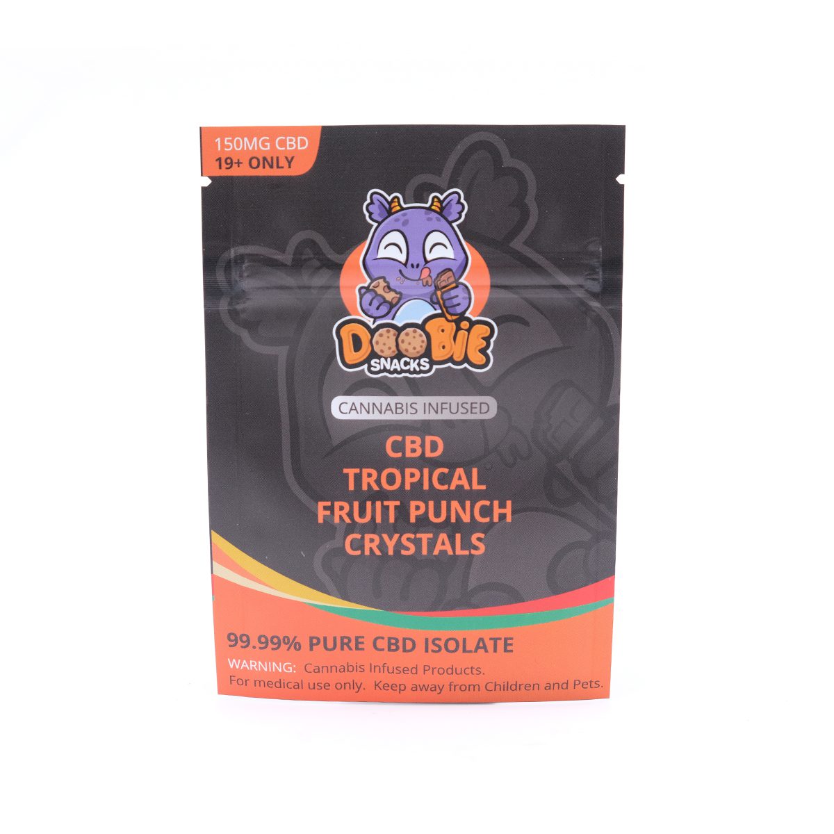 Tropical Fruit Punch Crystal Mix 150mg CBD By Doobie Snacks