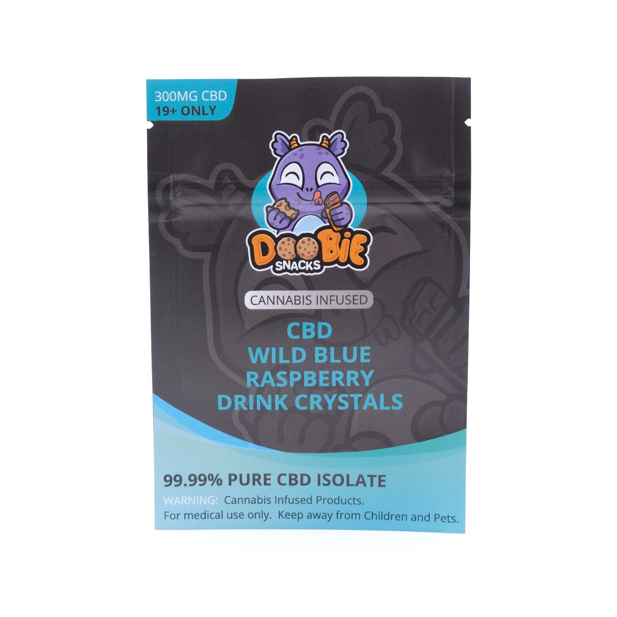 Buy Wild Blue Raspberry Crystal Mix 150mg CBD By Doobie Snacks