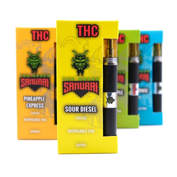 Sour Diesel 1000MG THC Disposable Pen By The Green Samurai