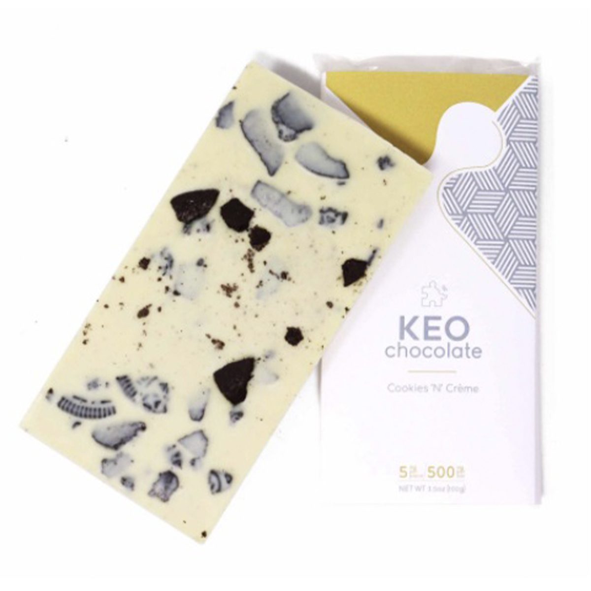 Cookies ‘N’ Creme 500mg Chocolate Bar By Keo Edibles