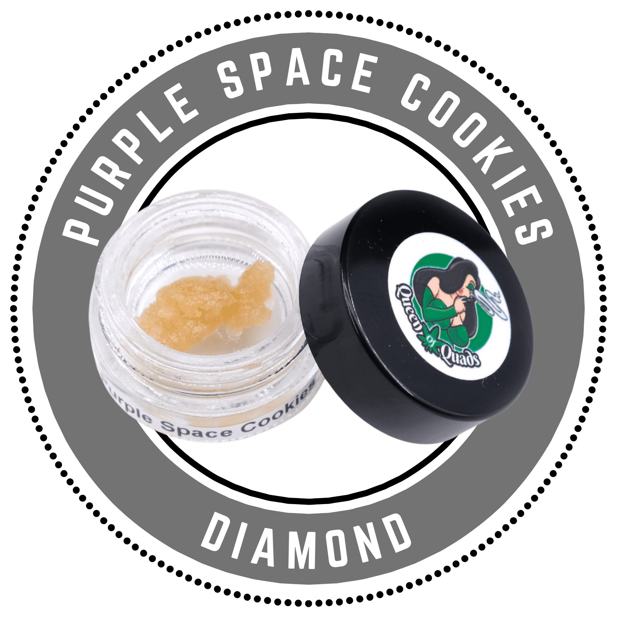 purple space cookie diamond