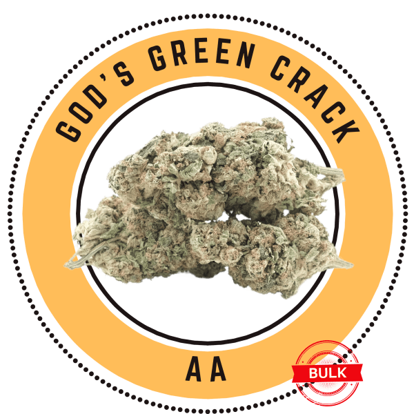 God's Green Crack (AA) - Indica Dominant Hybrid - Bulk