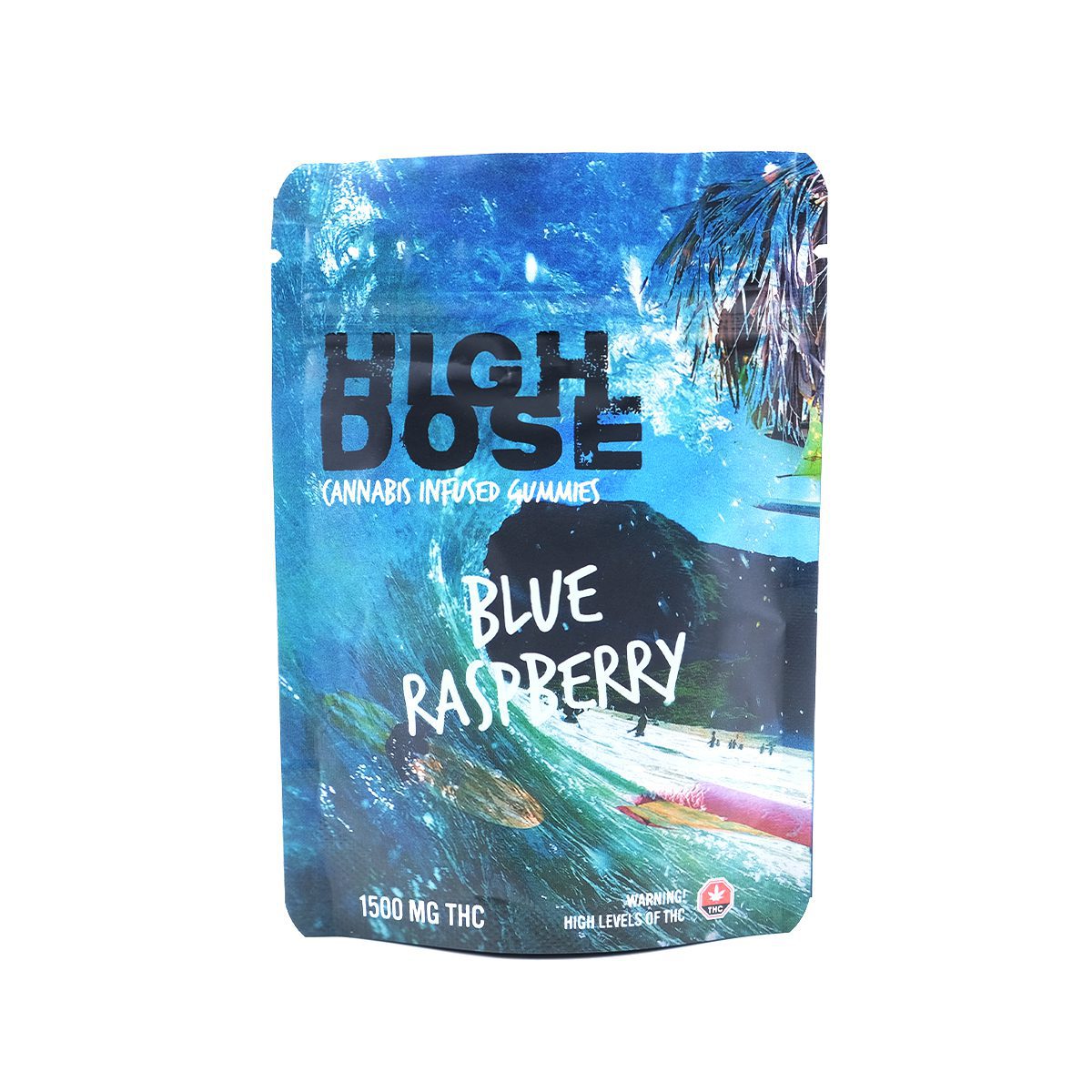 Blue Raspberry 1500Mg THC Gummy by High Dose