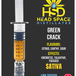 HSD Strain Infused: GREEN CRACK - SATIVA