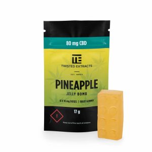 Pineapple Jelly Bomb 80mg CBD By Twisted Extracts