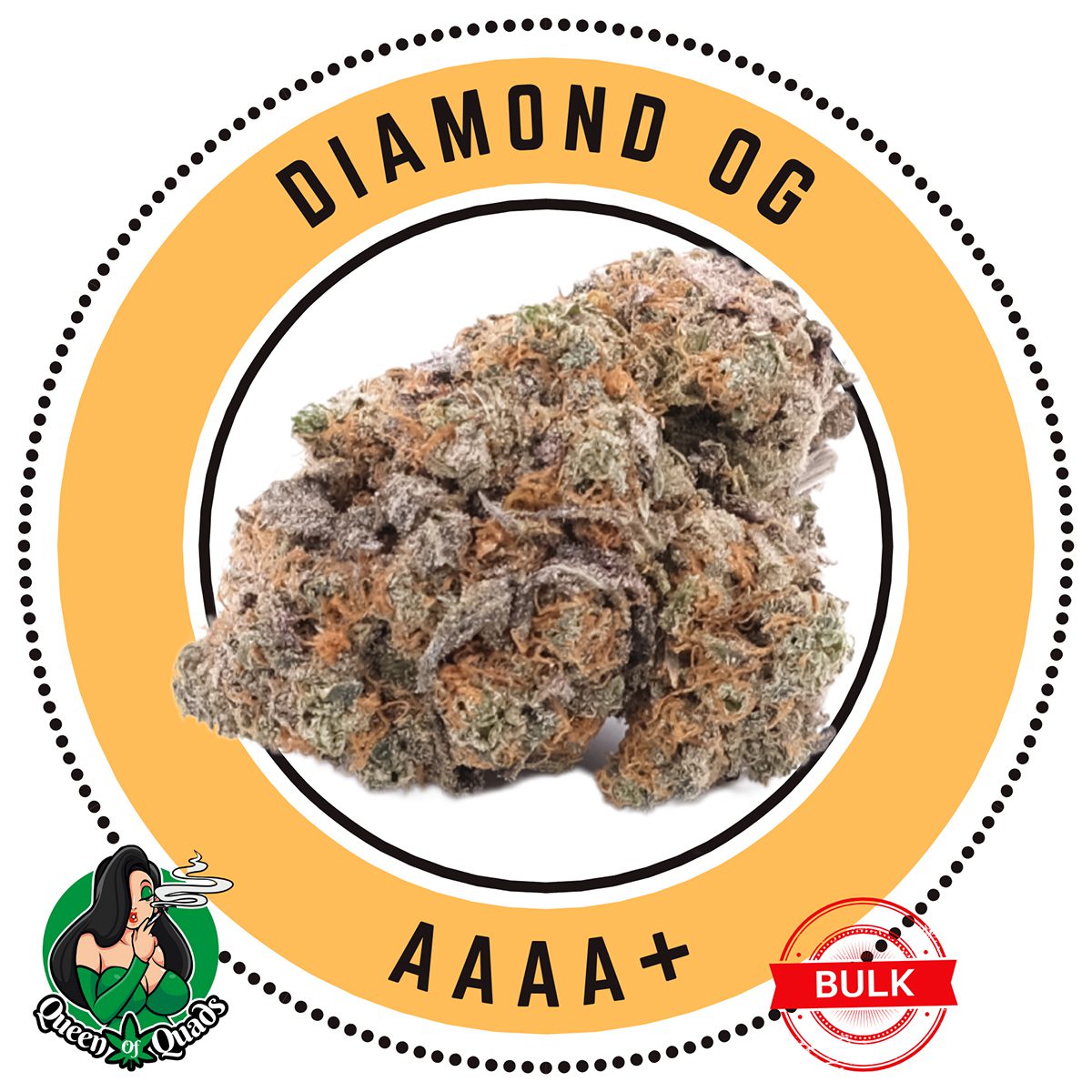 Diamond OG Indica Dominant Hybrid By Queen of Quads