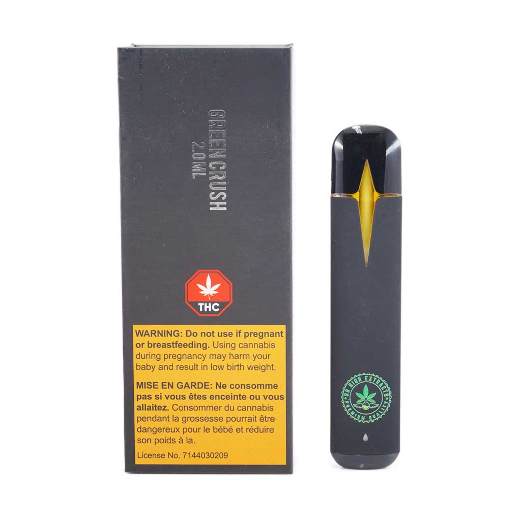 Green Crush 2ML Disposable Pen CBD By So High Extract
