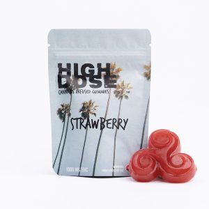 Strawberry 1000MG THC Gummy By High Dose