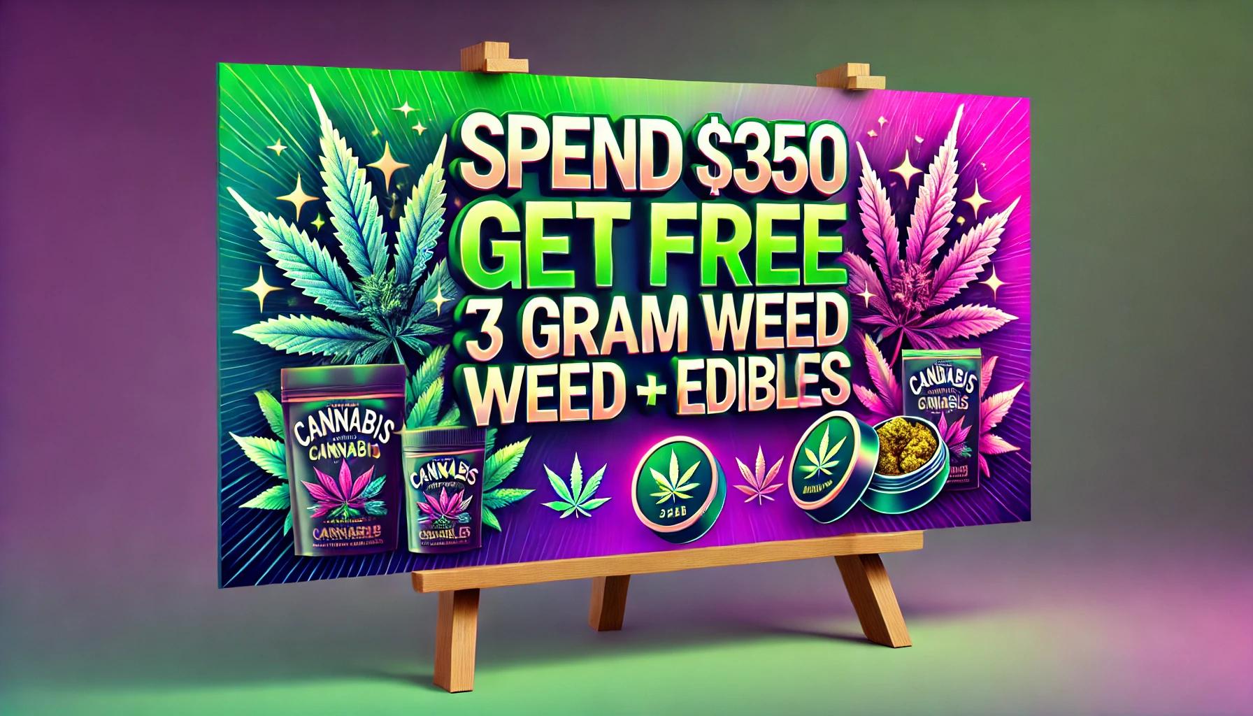 A vibrant and eye catching cannabis banner display (4)