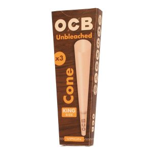 OCB Virgin Unbleached Pre Rolled Cones King Size 3 Cones