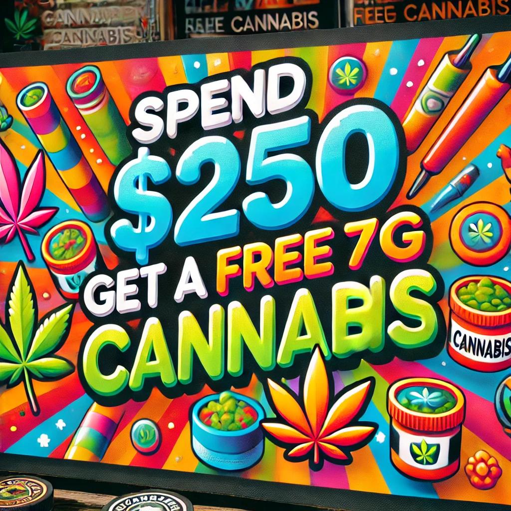 Spend 250 Get Free 7G Cannabis