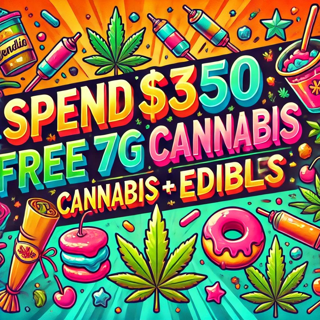 Spend 350 Free 7G Cannabis Edibles Colorful