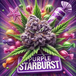 purple starburst realistic artwork