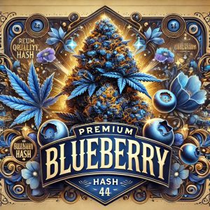 An artistic depiction of 'Premium Blueberry Hash'