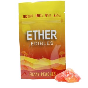 Ether Edibles - Fuzzy Peaches 180MG THC