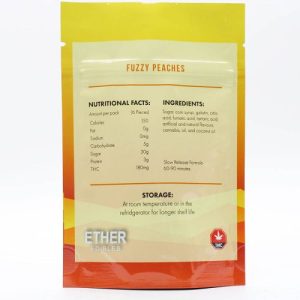 Ether Edibles - Fuzzy Peaches 180MG THC