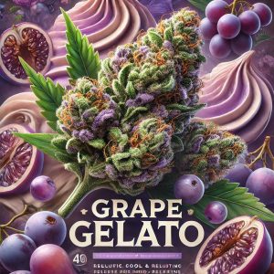 grape gelato realistic artwork