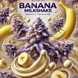 banana milkshake realistic artwork