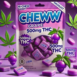 Chewww Grape 500mg THC Product Image