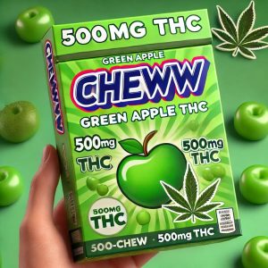 Chewww Green Apple 500mg THC Product Image