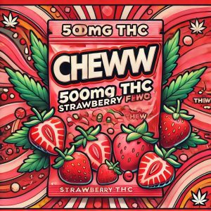 Chewww Strawberry 500mg THC Remade Again