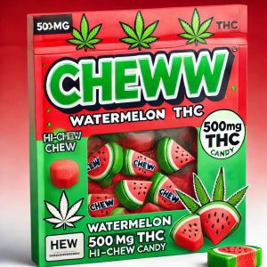 Chewww Watermelon 500mg THC Product Image