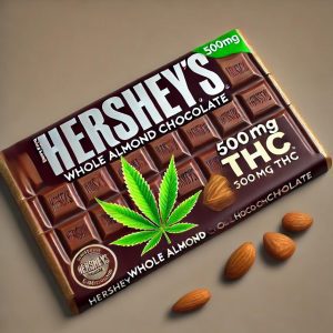 Hersheys Whole Almond Chocolate 500mg THC Product Image