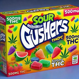 Sour Gushers Candy 500mg THC Product Image (1)