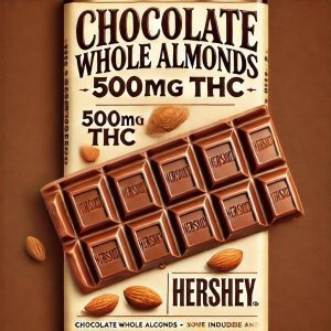 Chocolate Whole Almonds 500mg THC