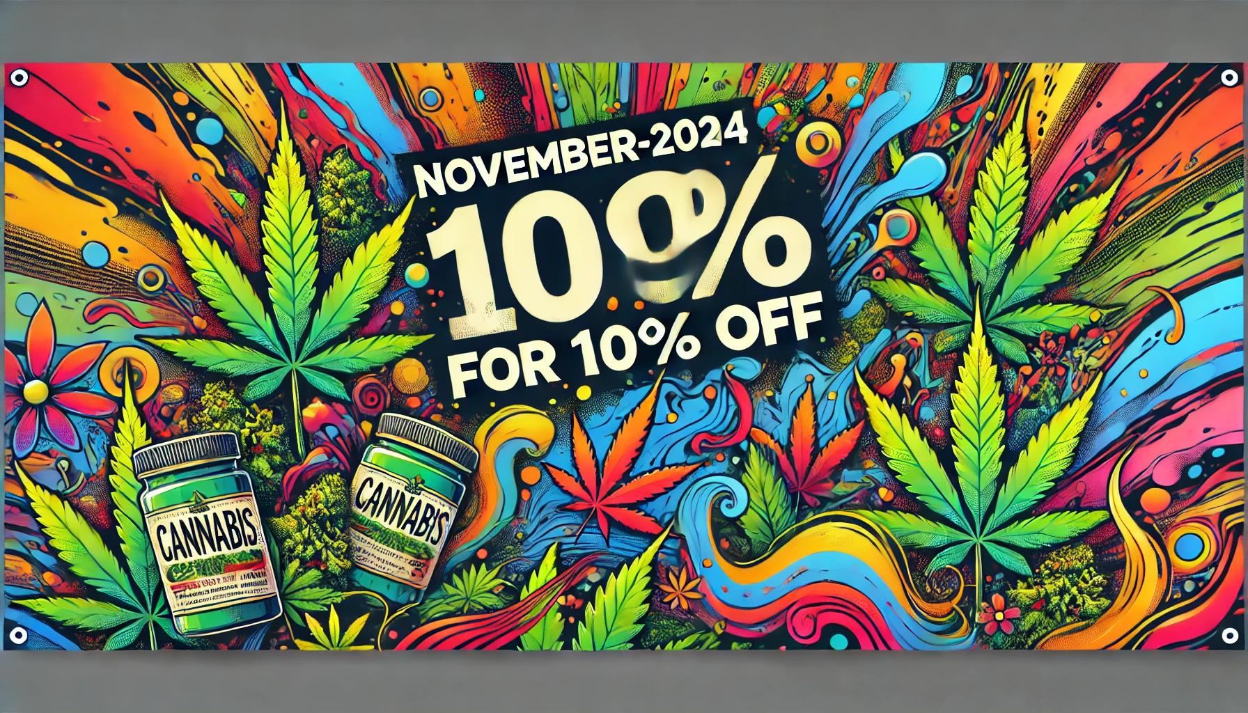 colorful cannabis banner november 2024